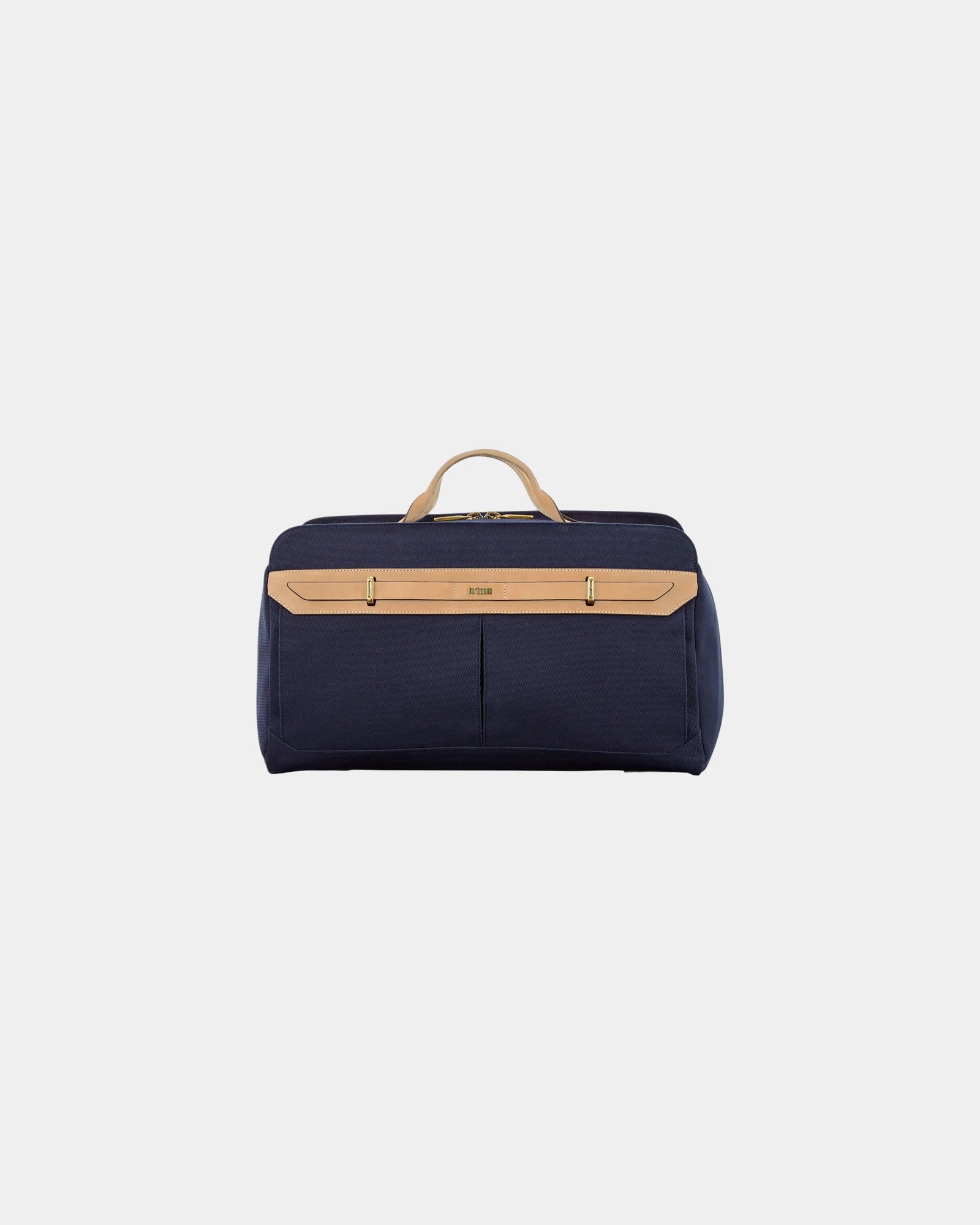 Custom cotton canvas leather weekender duffel bag - 9