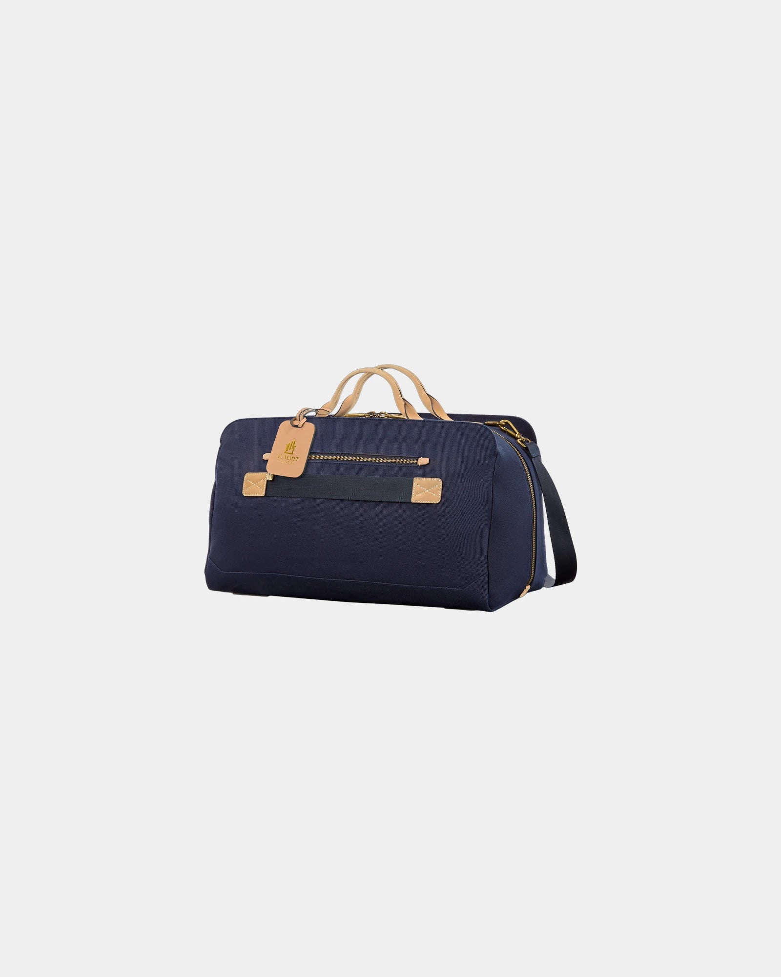 Custom cotton canvas leather weekender duffel bag - 7
