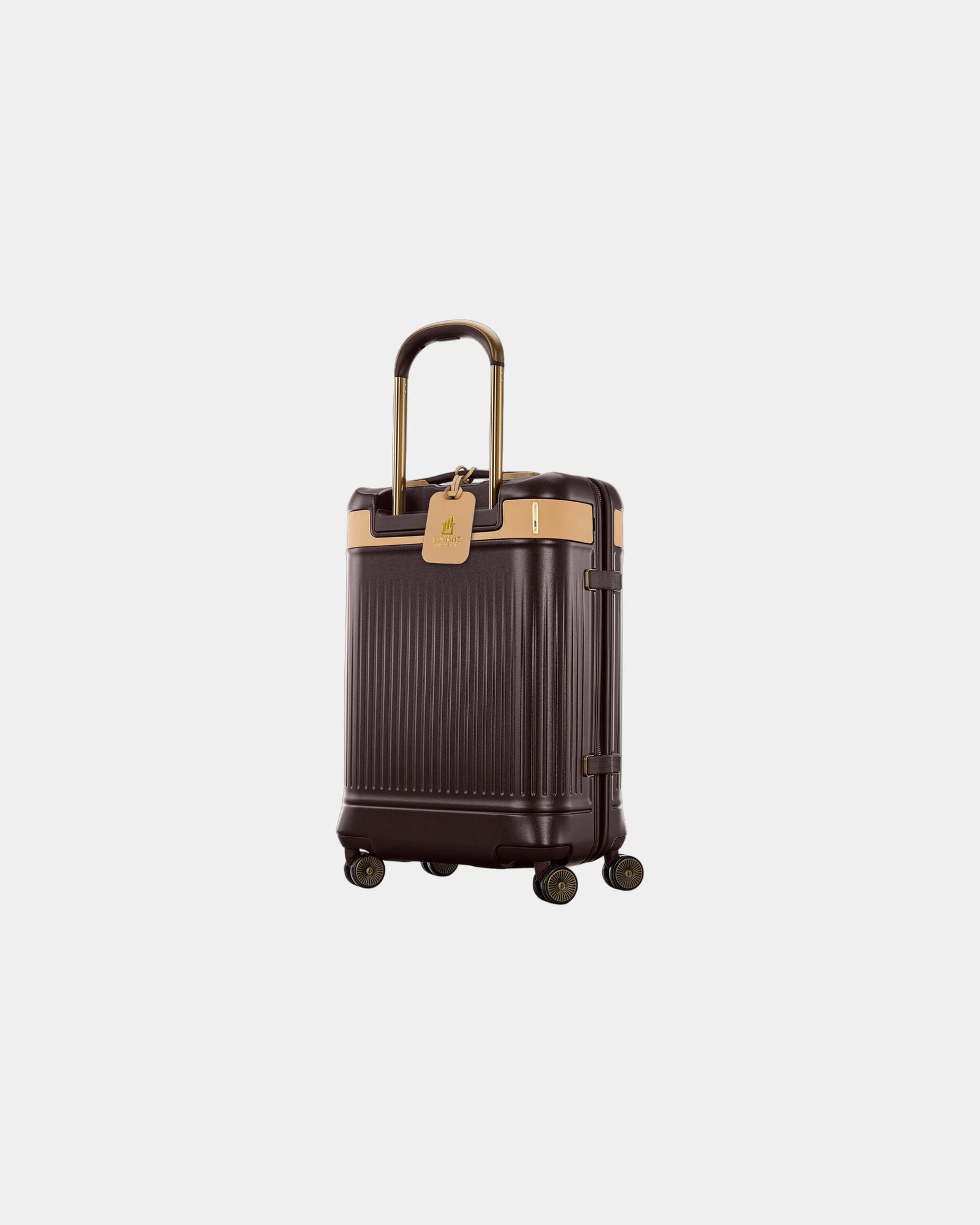 Custom polycarbonate leather 23" carry-on luggage - Oak