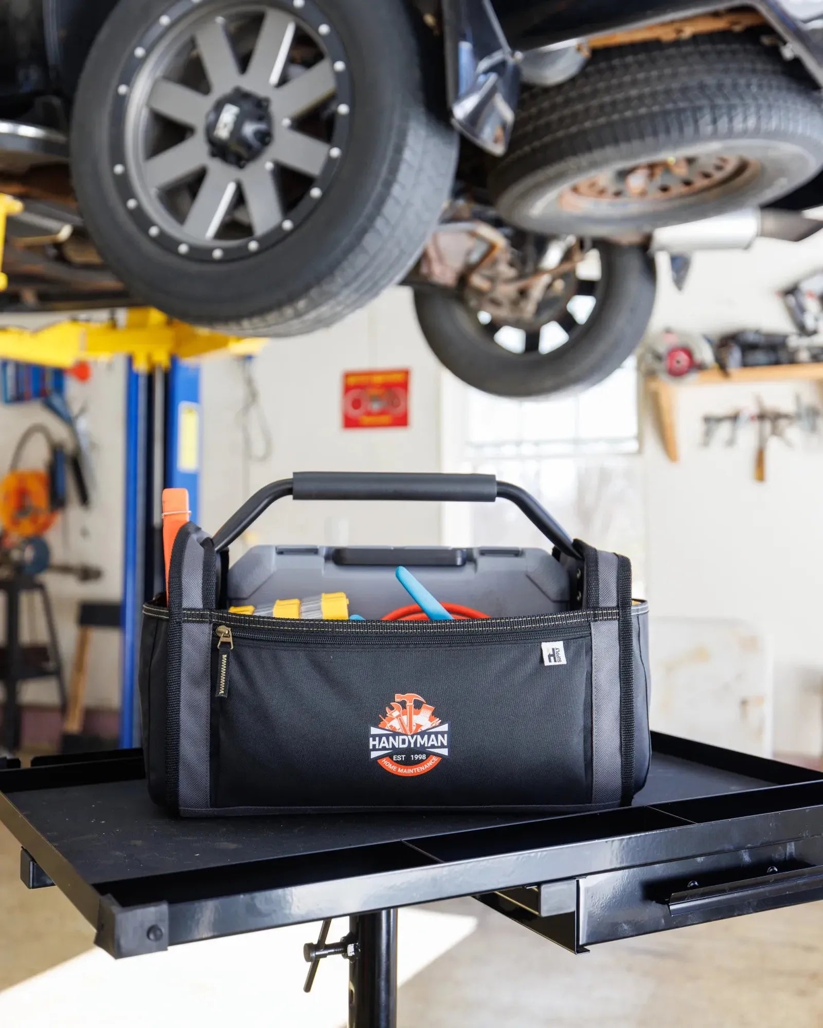Custom recycled RPET open top tool bag organizer - 11