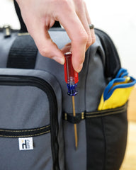 Custom RPET tool bag with reinforced bottom, 13 inches - 12