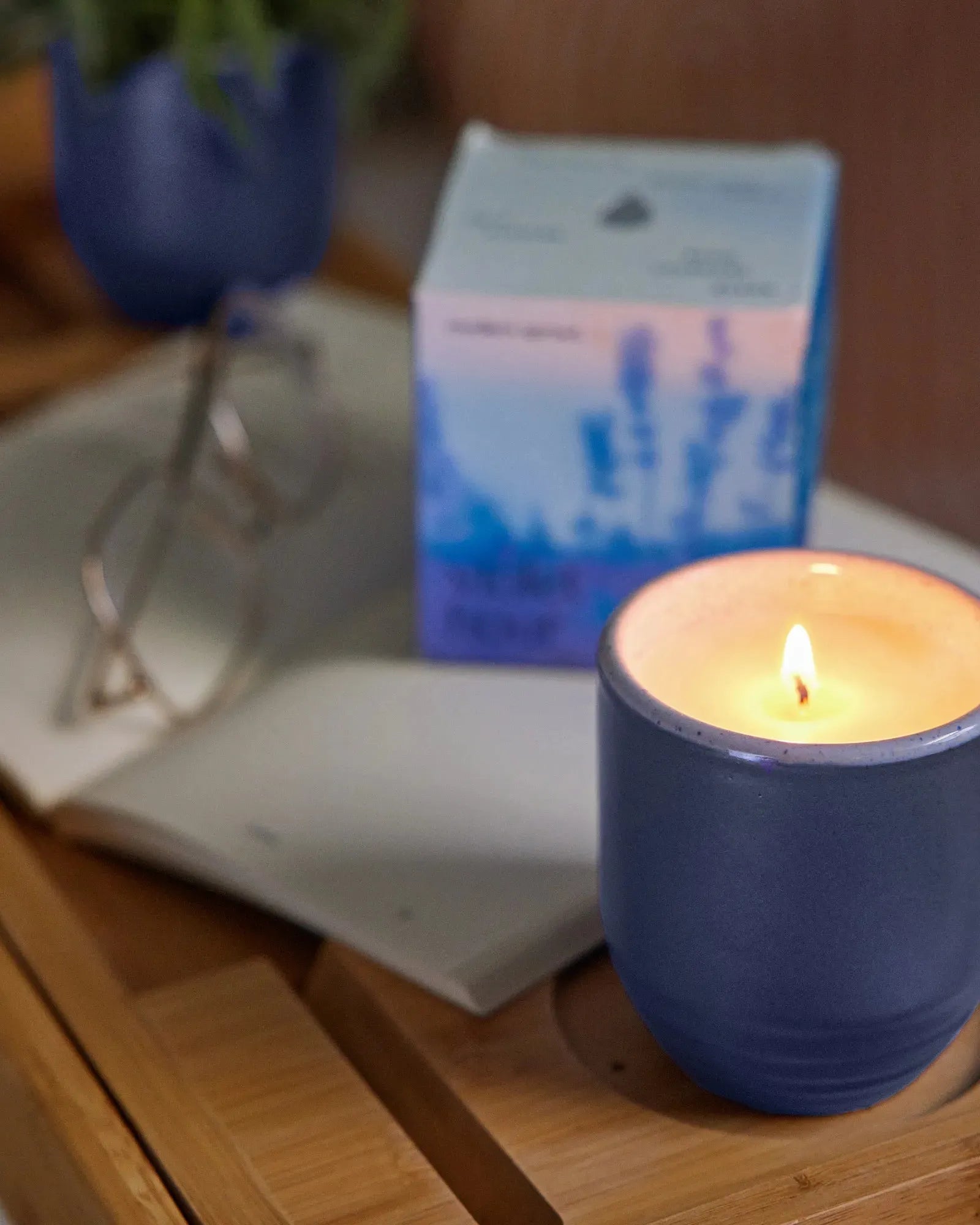 Custom soy candle planter 6 oz ceramic pot gift - 12