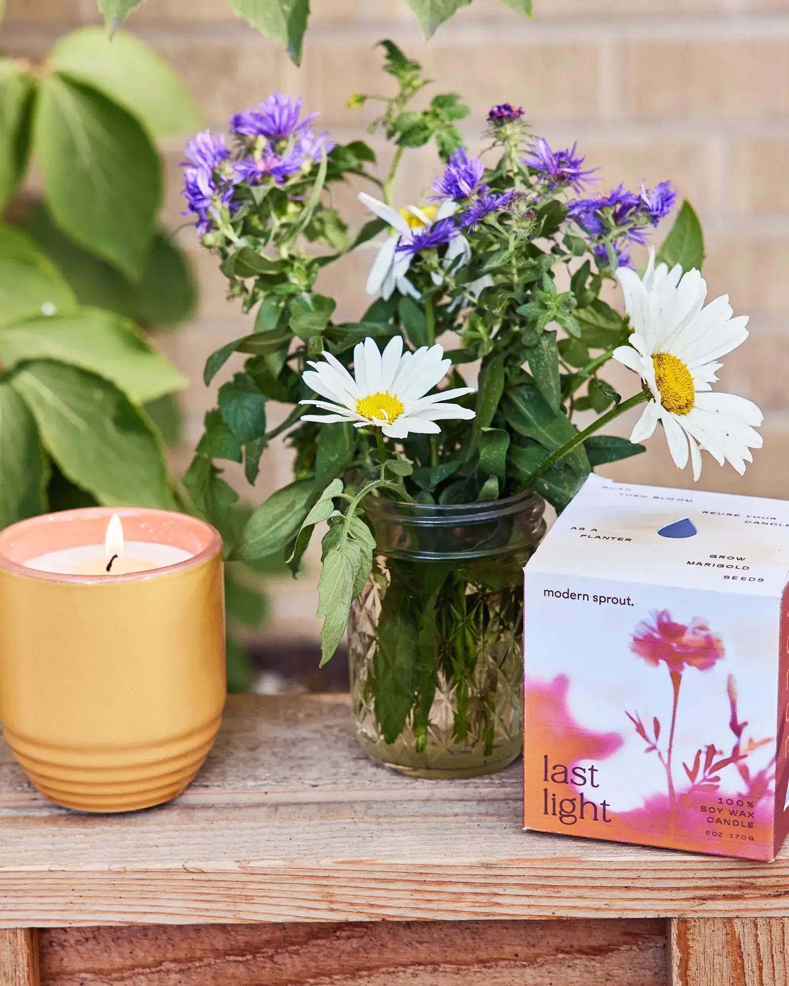 Custom soy candle planter 6 oz ceramic pot gift - 14