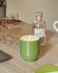 Custom soy candle planter 6 oz ceramic pot gift - 11