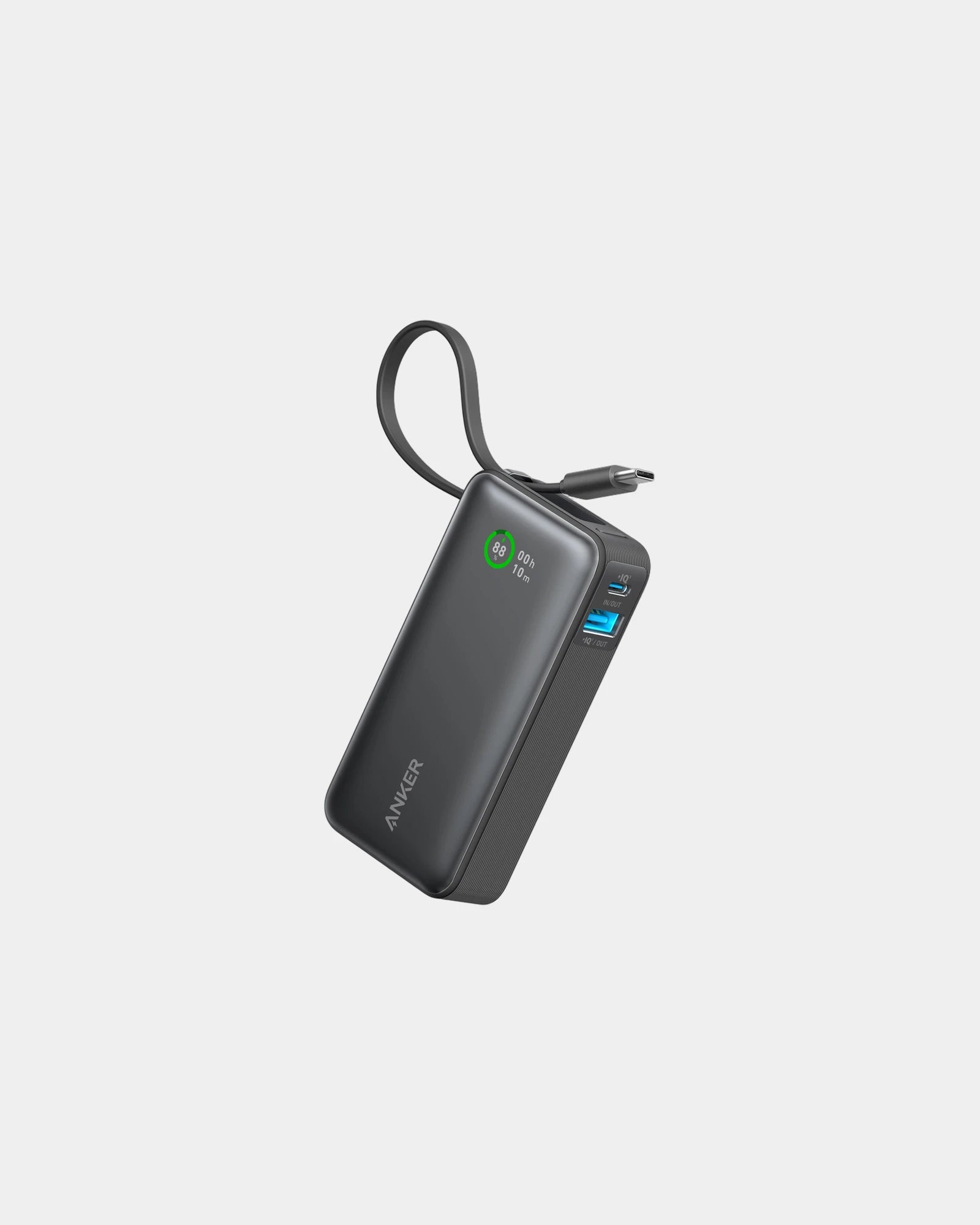 Custom recycled power bank Anker Nano 10,000 mAh - Black