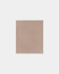 Custom cotton 80 x 66 in throw blanket embroidered - Koko Mousse