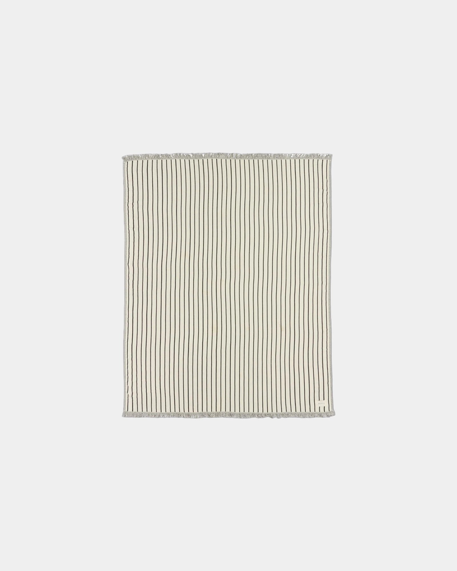 Custom cotton 80 x 66 in throw blanket embroidered - Koko Cream