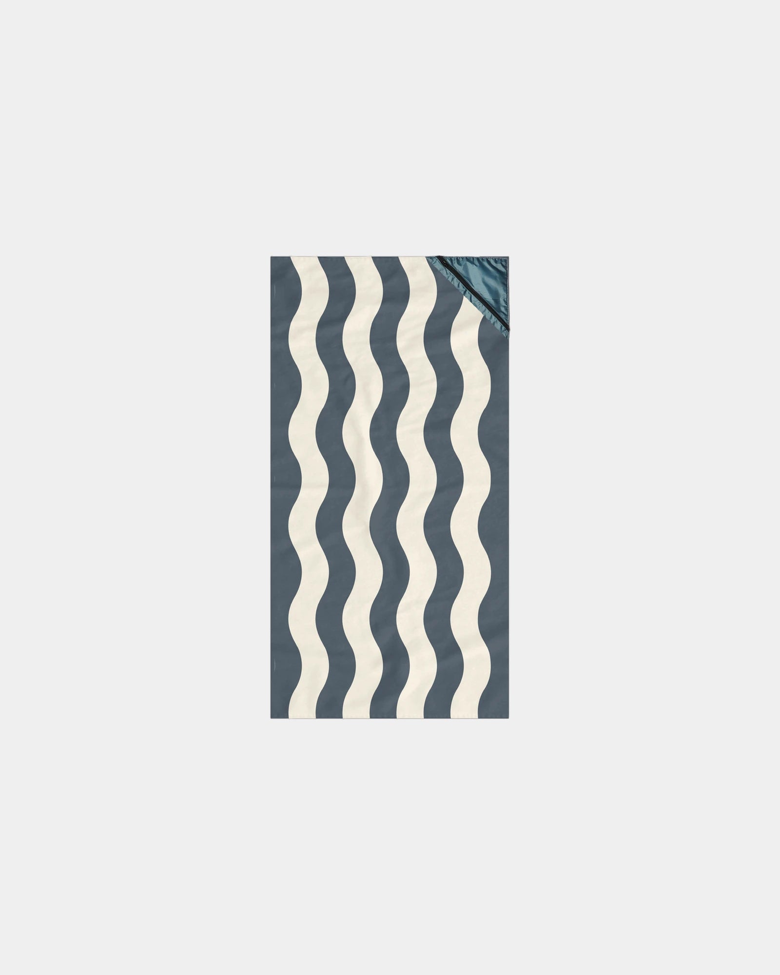 Custom cotton beach towel with zippered pocket 60x30 - Grey