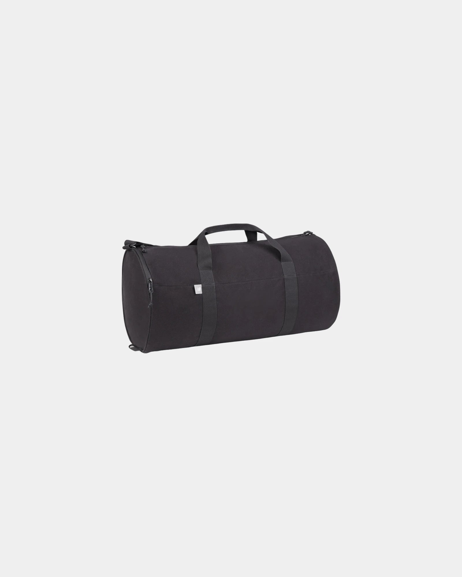 Custom recycled cotton canvas 24" duffel bag - Black