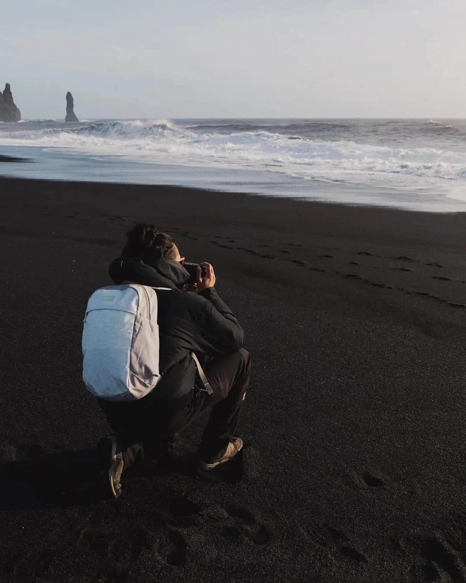 Custom recycled polyester laptop backpack 16" - 14