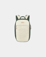 Custom recycled polyester laptop backpack 16" - Moon Beige-Pine Leaf