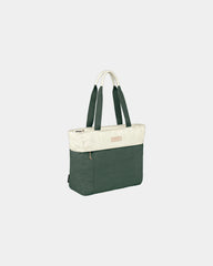 Branded recycled tote bag with padded 16" laptop sleeve - 11
