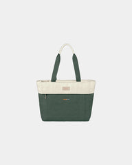 Branded recycled tote bag with padded 16" laptop sleeve - 12