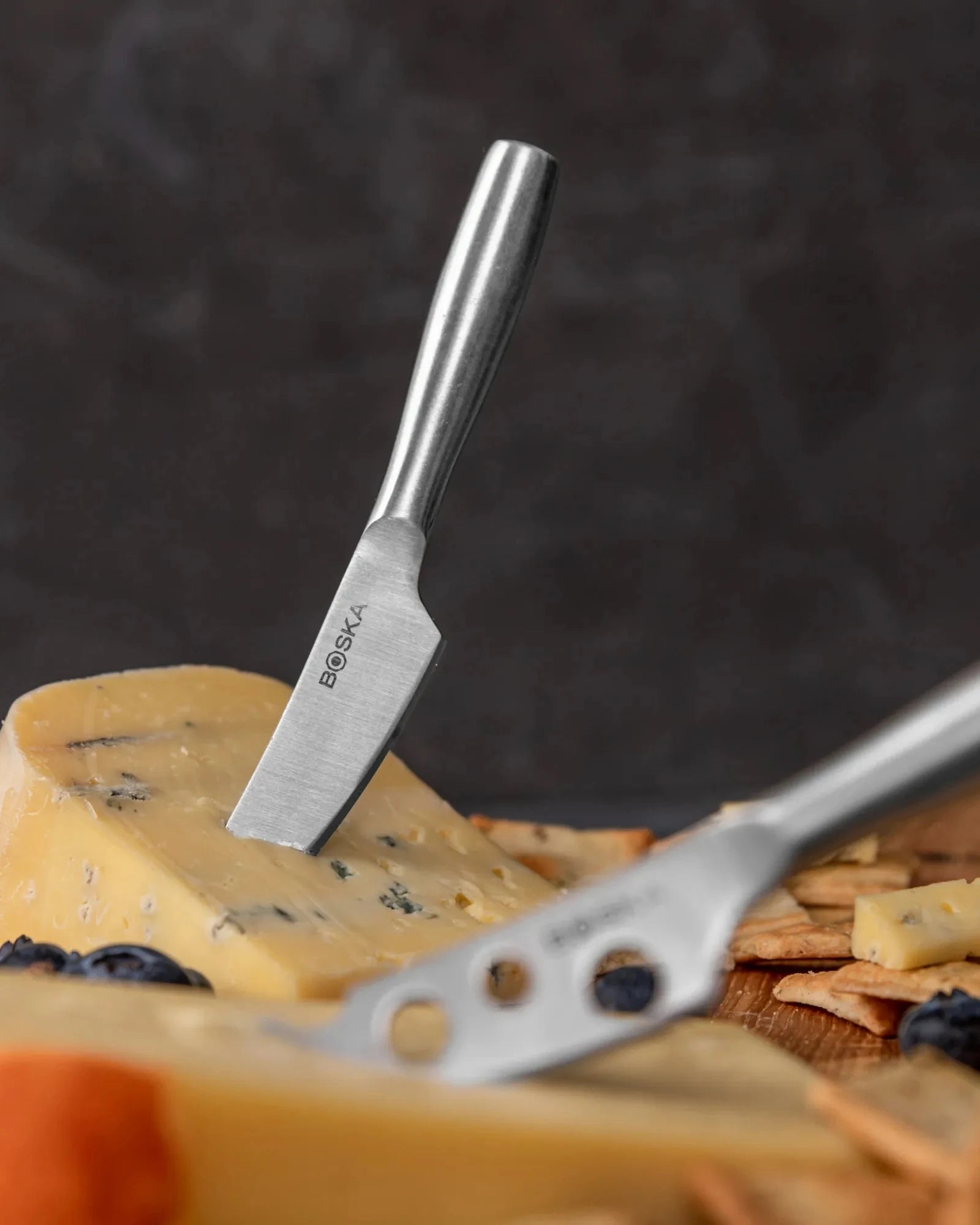 Custom stainless steel Boska cheese knife set - 11