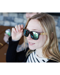 Custom recycled bamboo sunglasses tortoise frame - 15