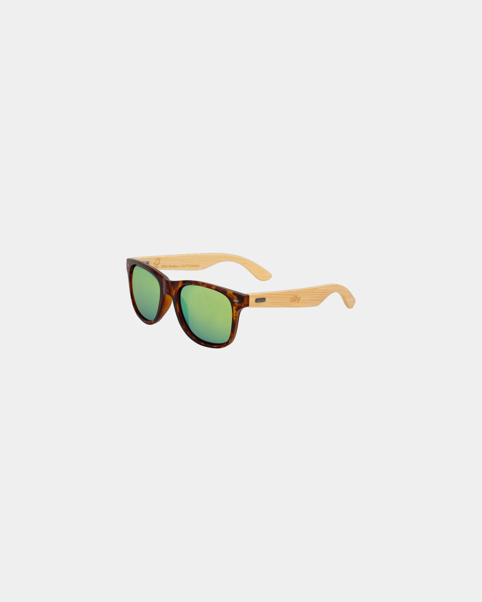 Custom recycled bamboo sunglasses tortoise frame - 4