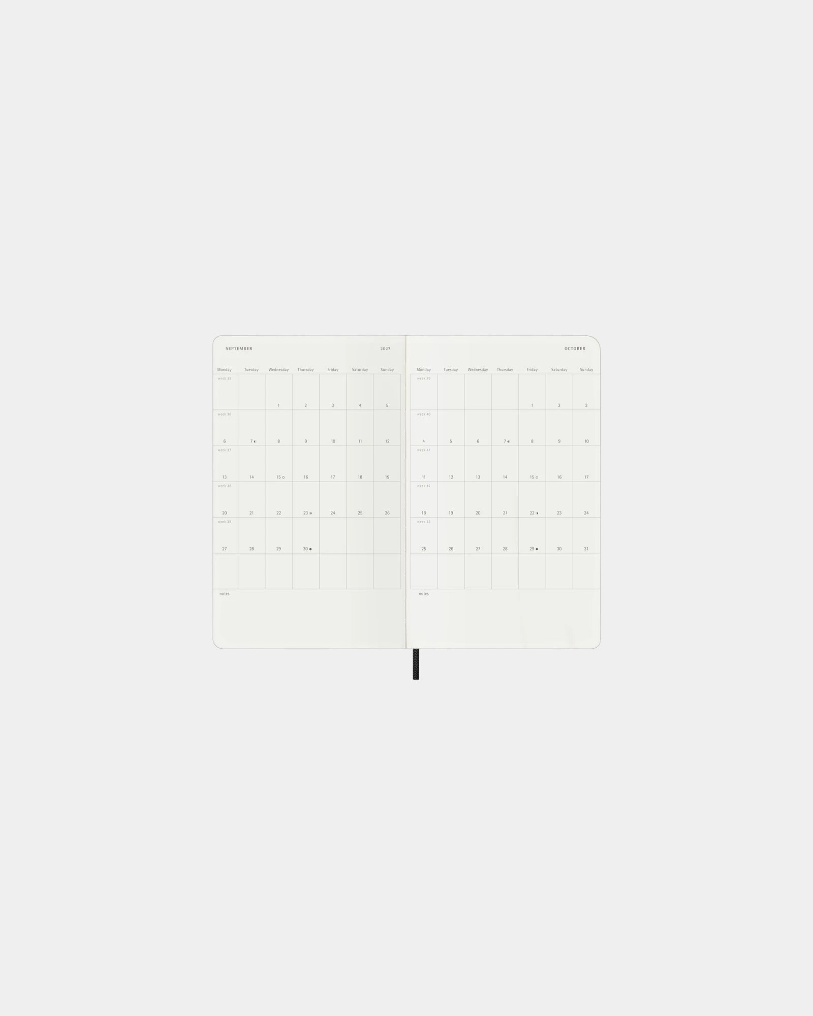 Custom 12-month weekly planner Moleskine Large 2027 - 4