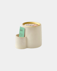 Custom soy candle and ceramic planter 8 oz set - Stone- Pollination