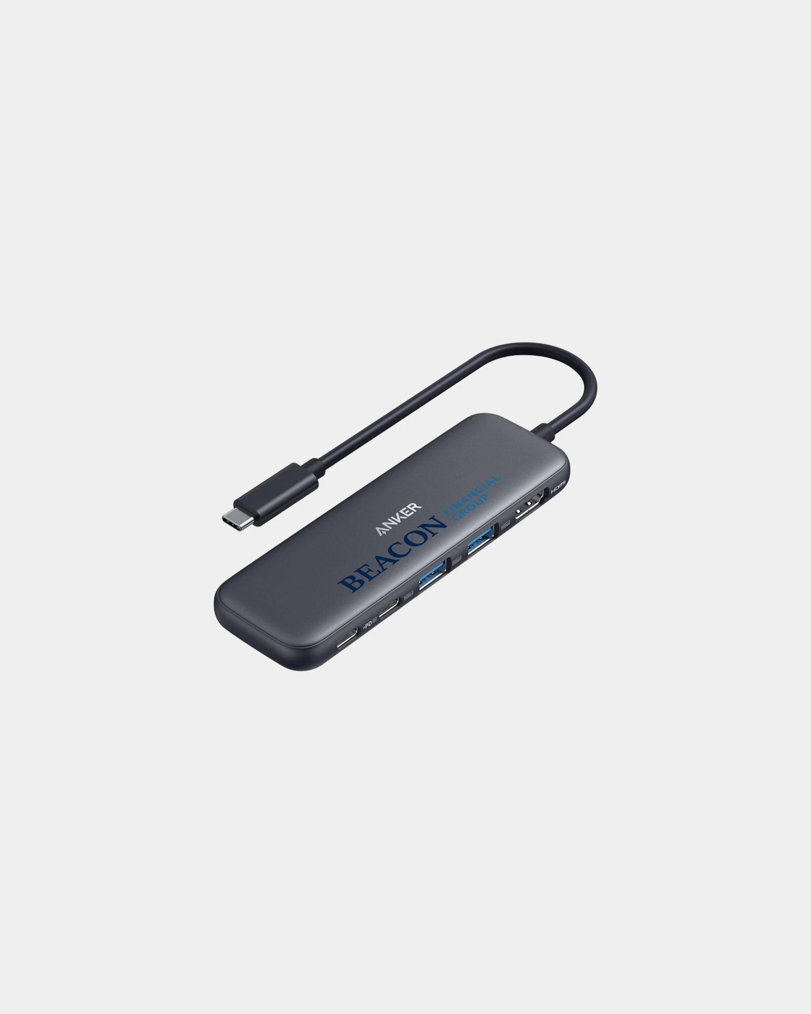 Custom aluminum Anker 332 USB-C Hub 5-in-1 - 2