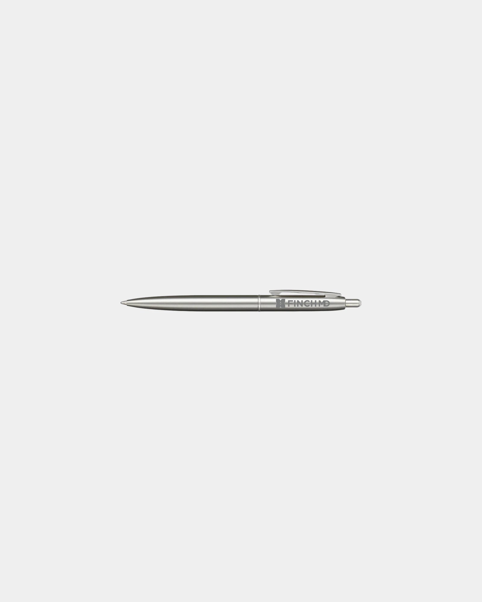 Custom recycled stainless steel ballpoint pen 5.43" - 6