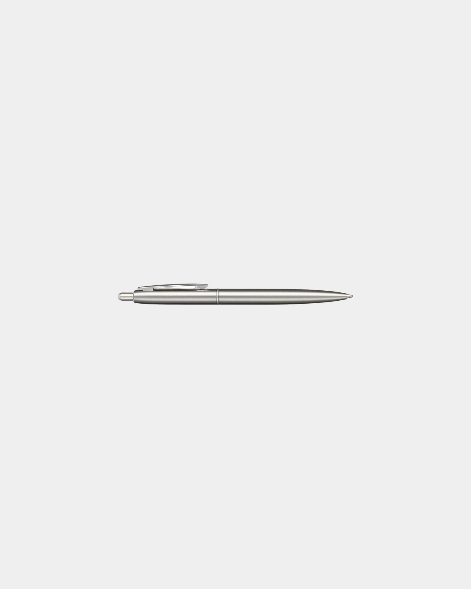 Custom recycled stainless steel ballpoint pen 5.43" - Silver (Sl)
