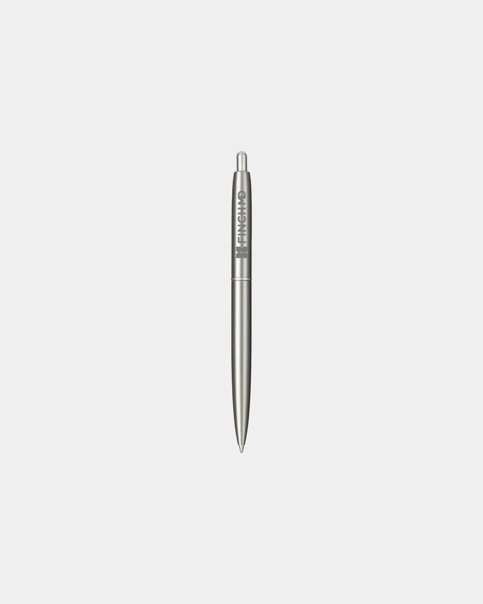 Custom recycled stainless steel ballpoint pen 5.43" - 9