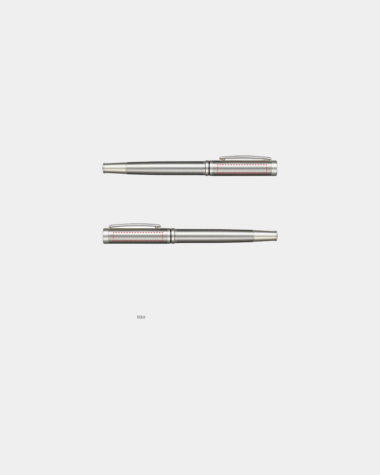 Custom recycled steel rollerball pen laser engraved - 9