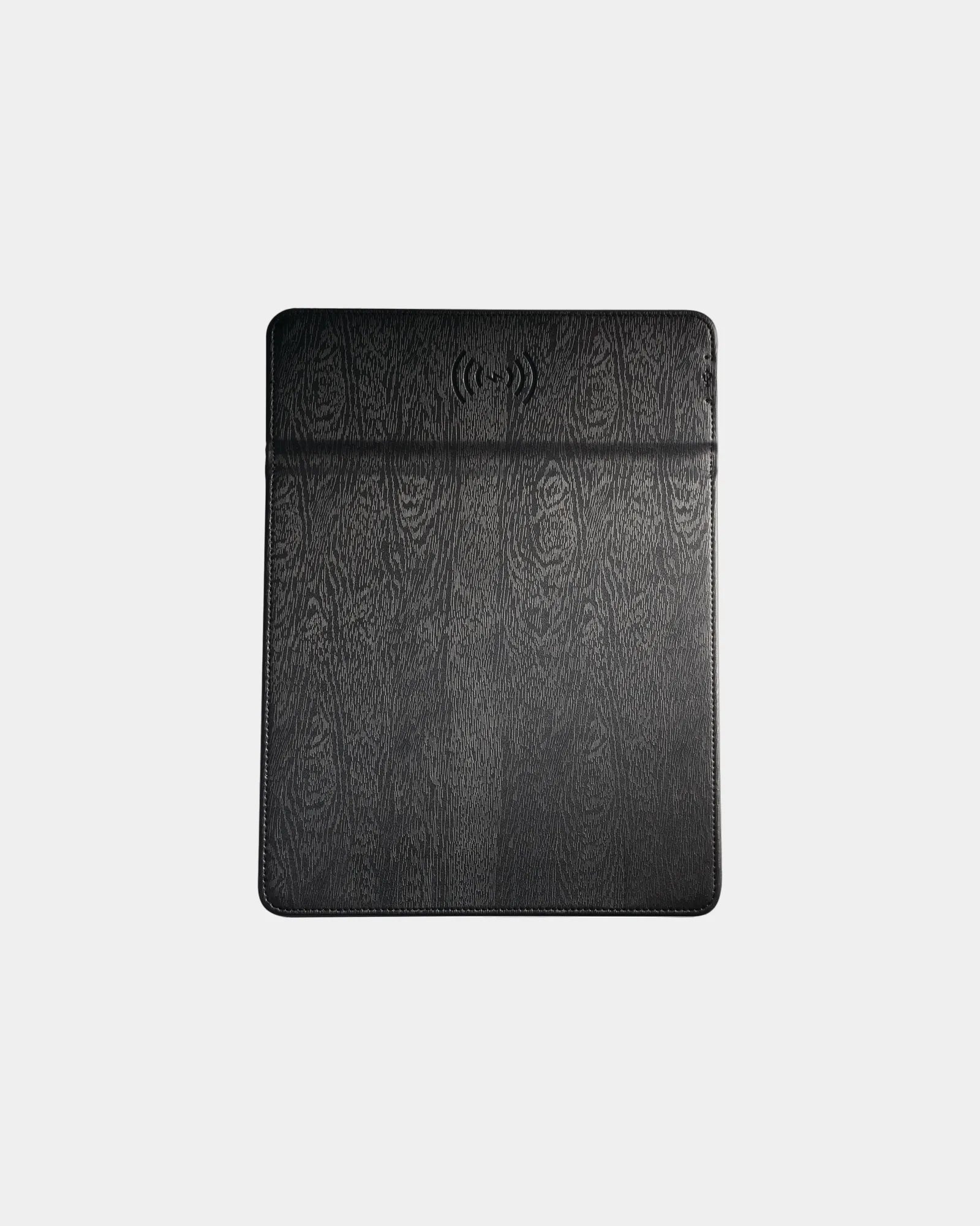 Custom wireless charging mouse pad with phone stand - Black (Bk)