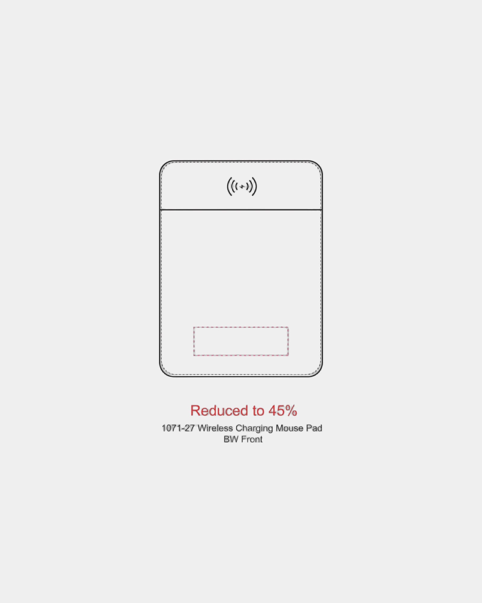 Custom wireless charging mouse pad with phone stand - 2