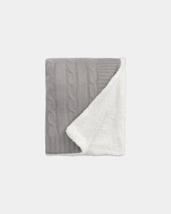 Custom cable knit sherpa blanket 50" x 60" - 11