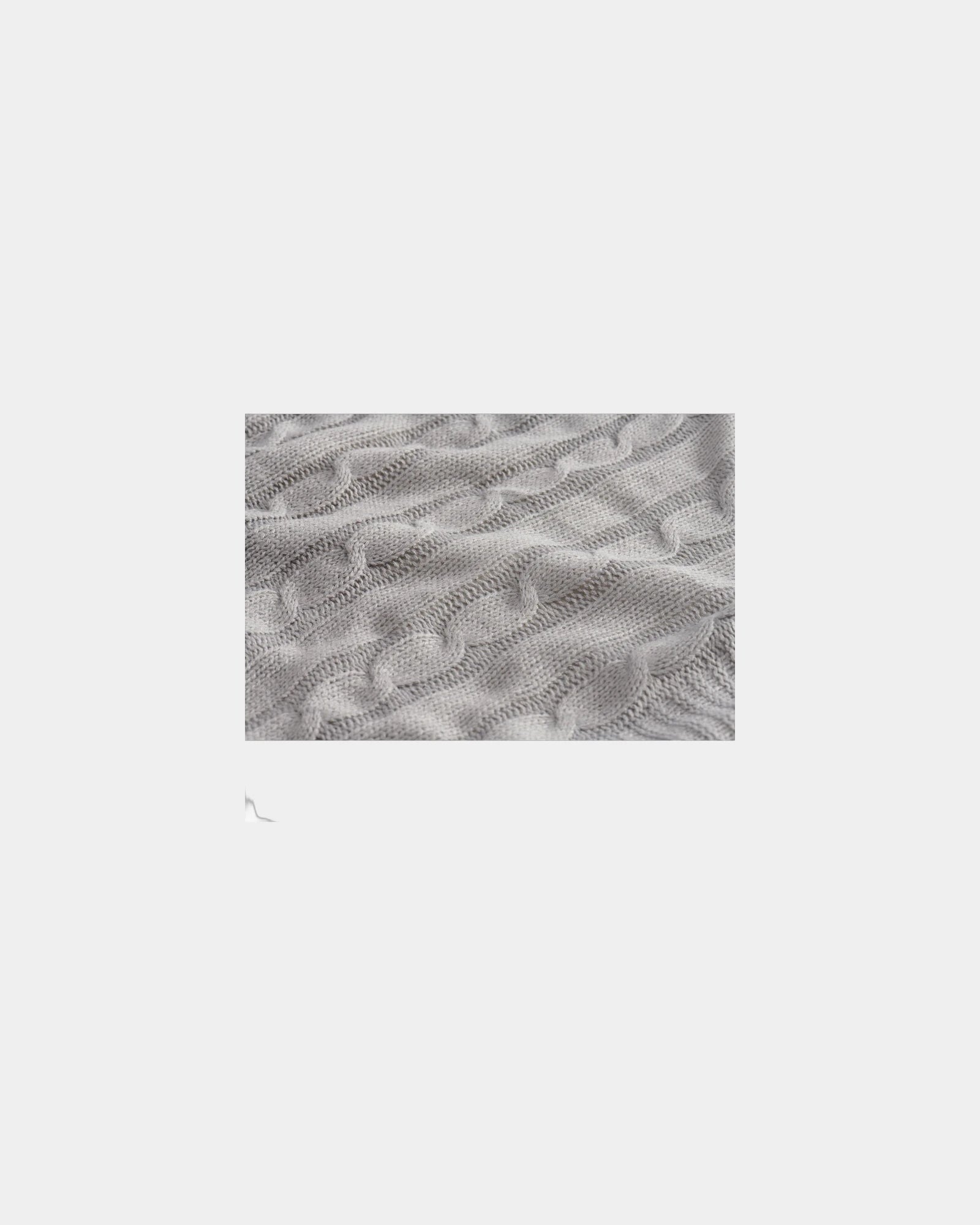 Custom cable knit sherpa blanket 50" x 60" - 15
