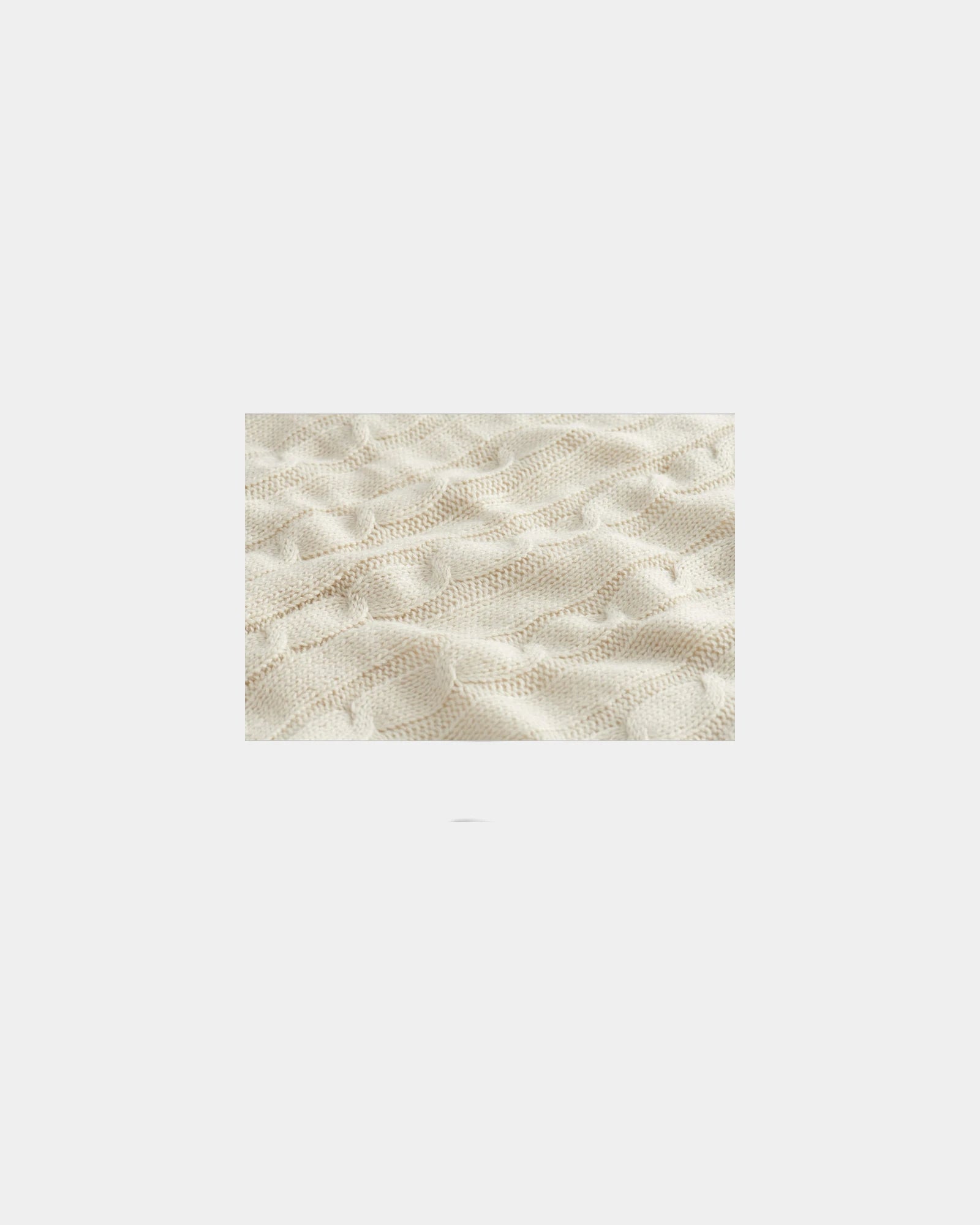Custom cable knit sherpa blanket 50" x 60" - 6