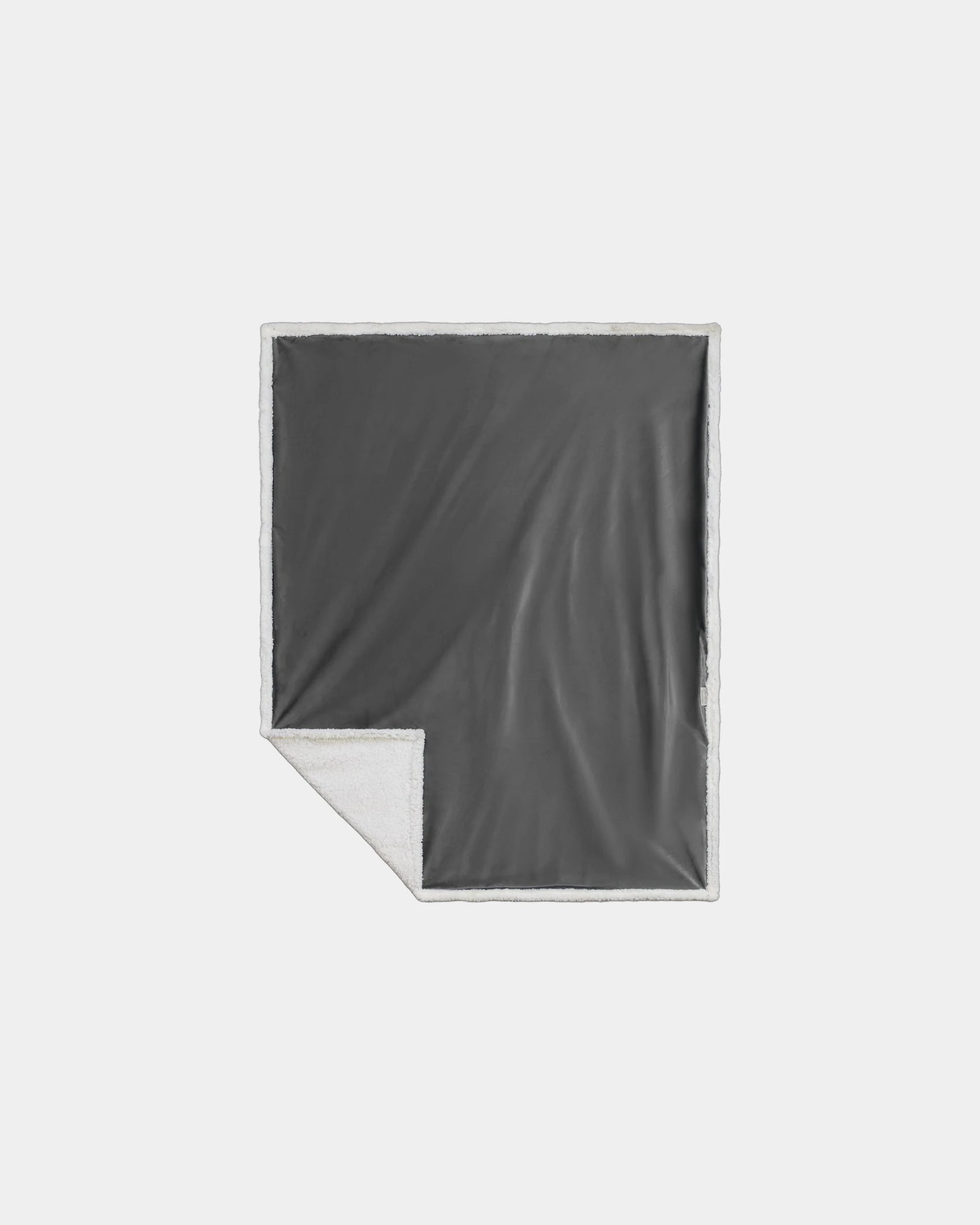 Custom recycled PET sherpa blanket 50" x 60" - Gray (Gy)