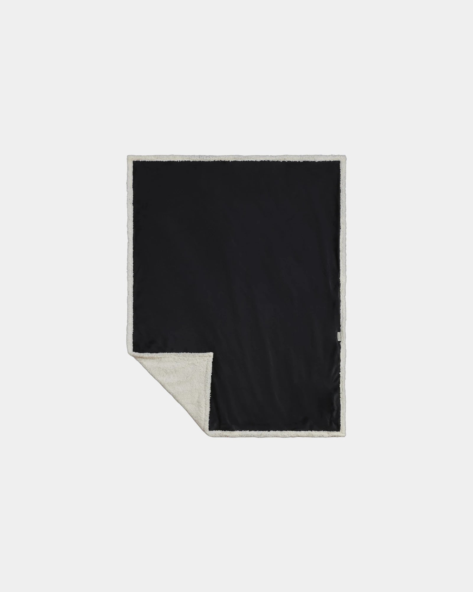 Custom recycled PET sherpa blanket 50" x 60" - Black (Bk)