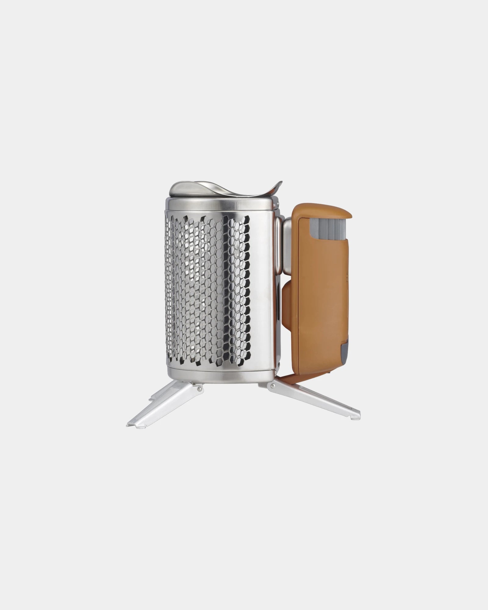 Custom wood-burning camp stove with charging capability - 1