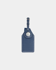 Custom RPET luggage tag with AirTag holder - Navy (Ny)