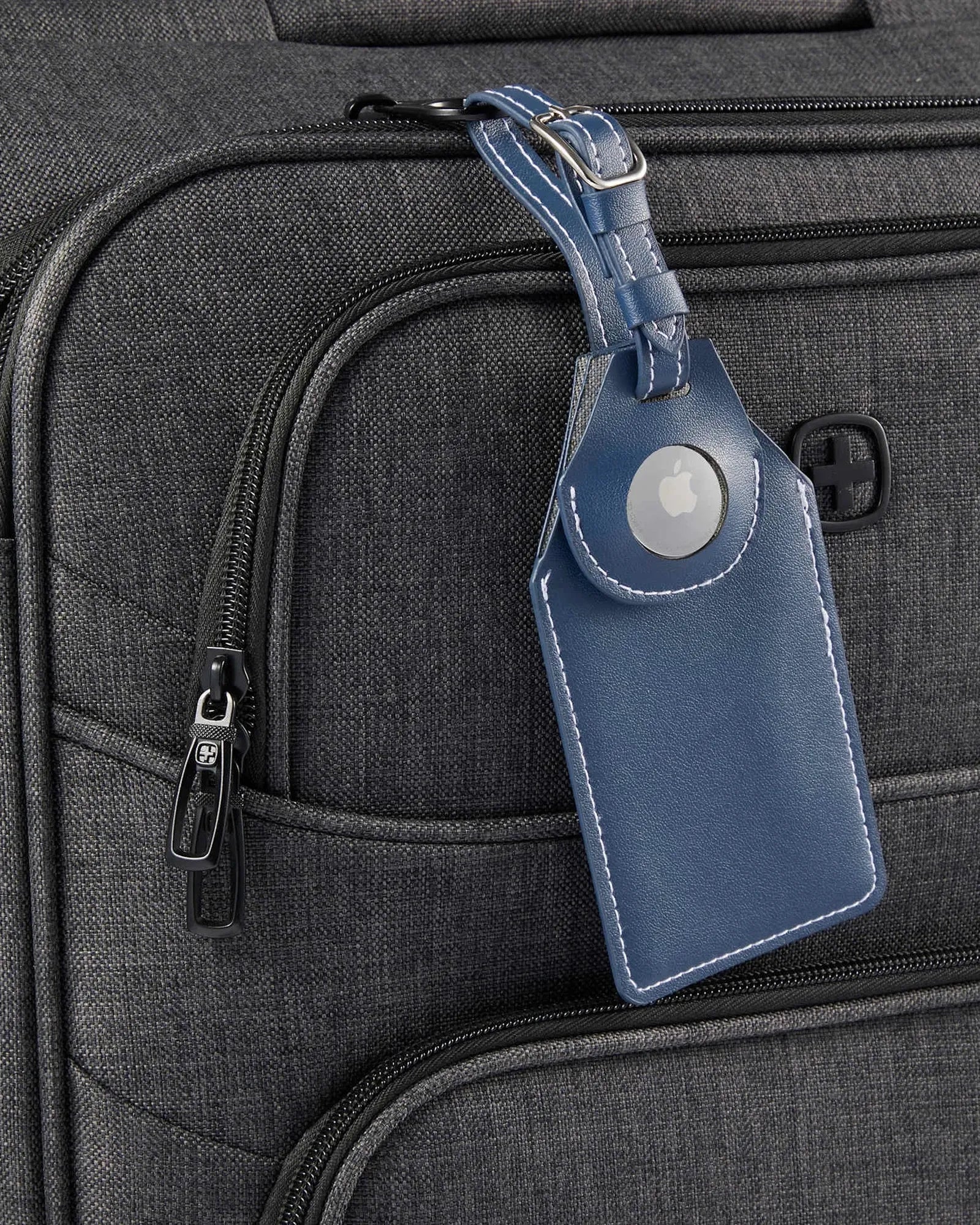 Custom RPET luggage tag with AirTag holder - 8