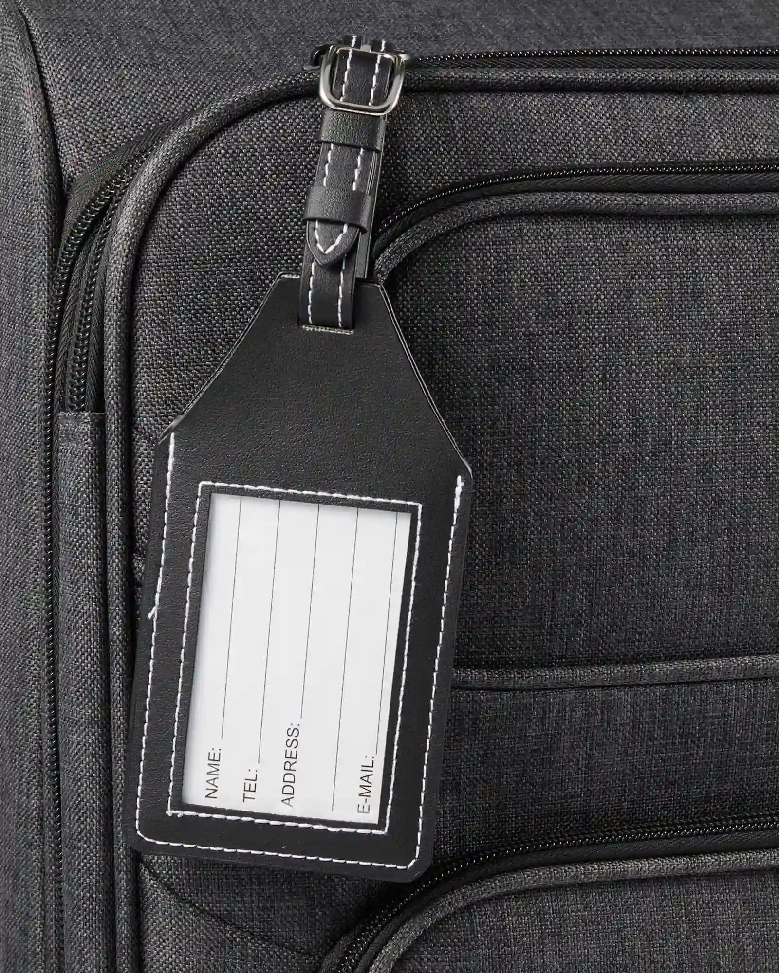 Custom RPET luggage tag with AirTag holder - 10
