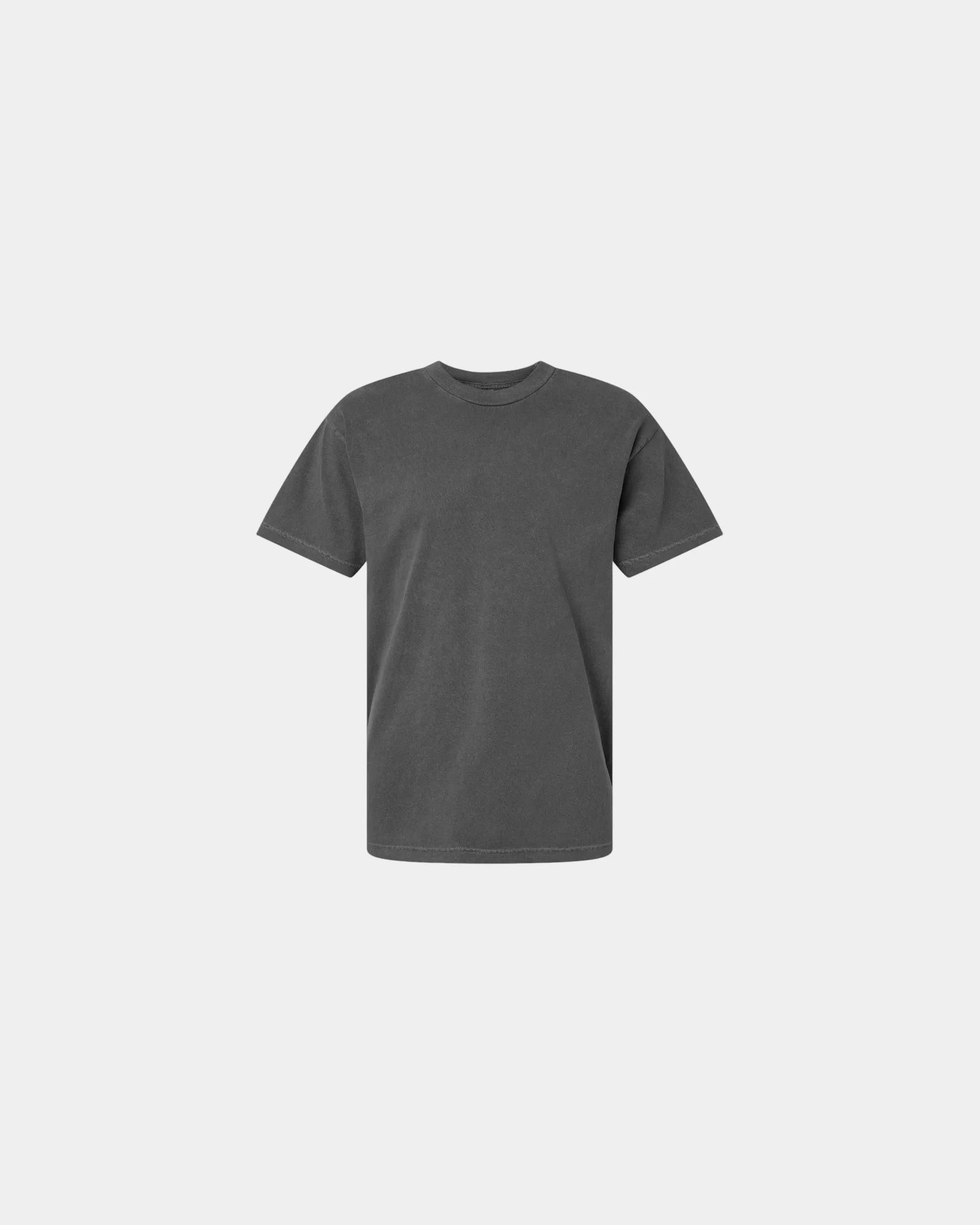 Custom garment-dyed heavyweight cotton unisex tee - Faded Black