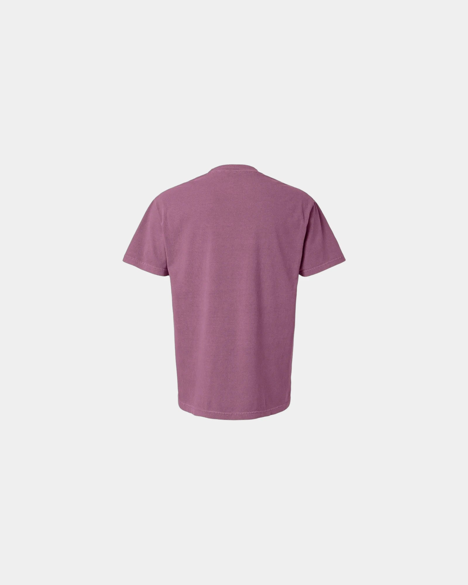 Custom garment-dyed heavyweight cotton unisex tee - Faded Berry