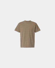 Custom garment-dyed heavyweight cotton unisex tee - Faded Brown
