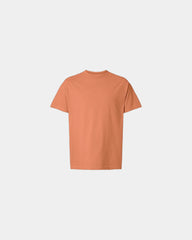Custom garment-dyed heavyweight cotton unisex tee - Faded Rust