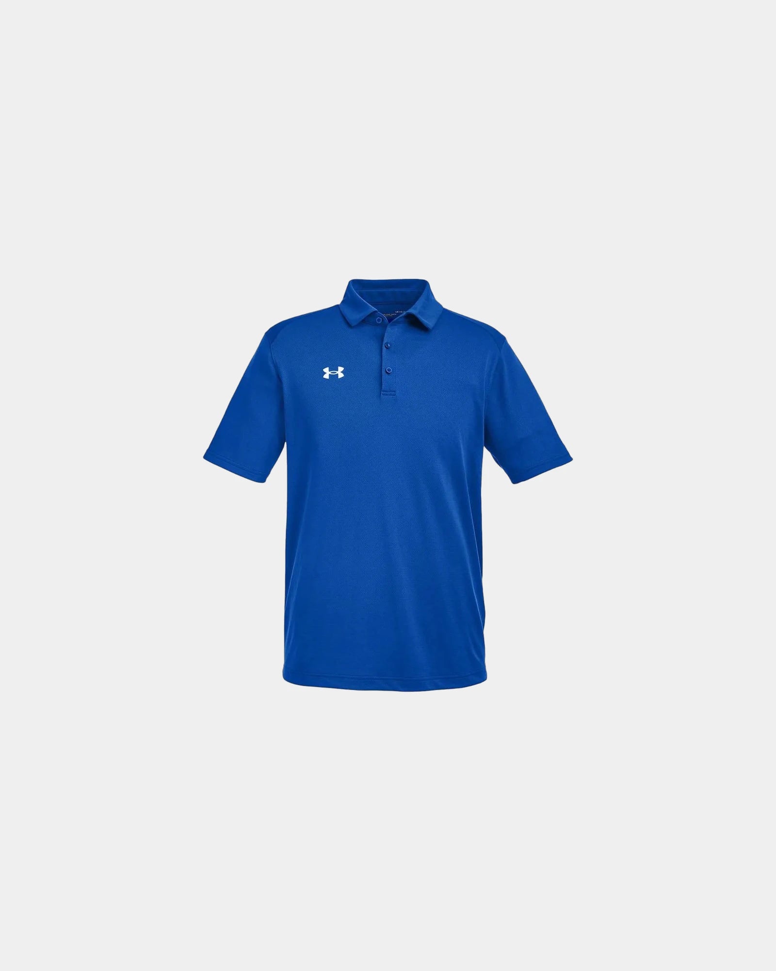Custom moisture-wicking polyester men's tech polo - Royal/ White