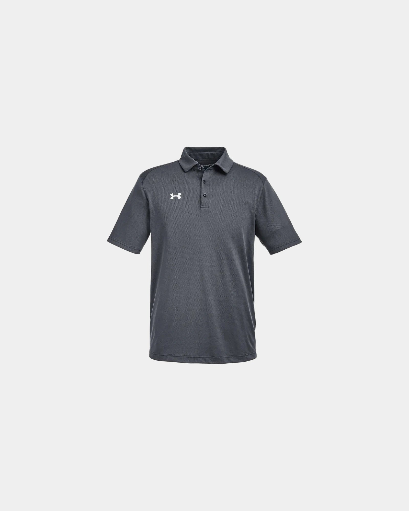 Custom moisture-wicking polyester men's tech polo - Cs Grey Light Heather/ White