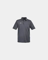 Custom moisture-wicking polyester men's tech polo - Cs Grey Light Heather/ White
