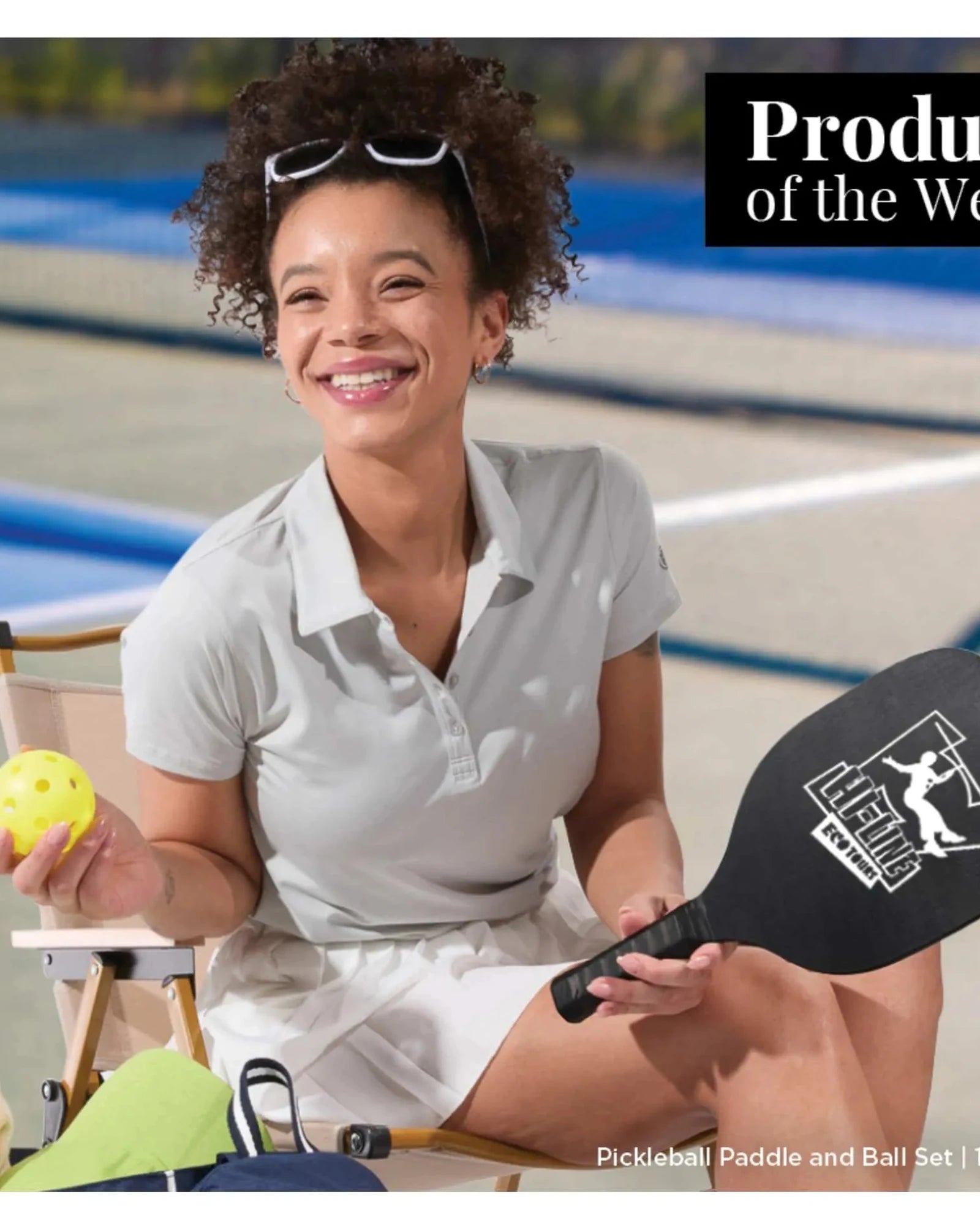 Custom wooden pickleball paddle and ball set - 9