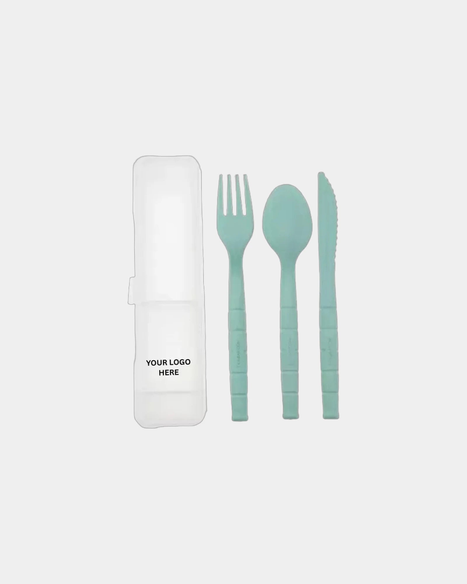 Custom flatware set KA-BAR Lunch Pal utensil kit - Light Blue