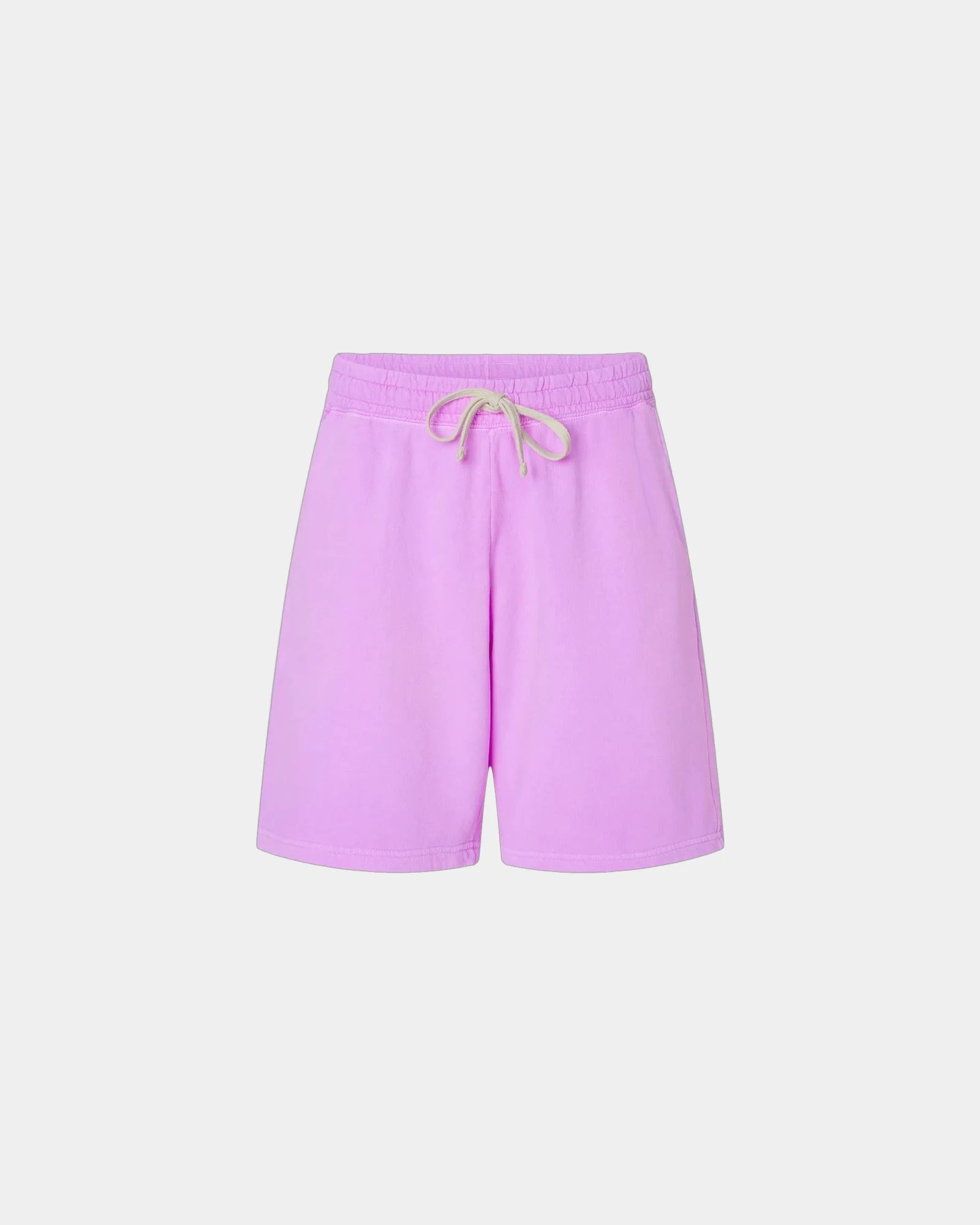 Custom cotton garment-dyed lightweight sweat shorts - Neon Violet