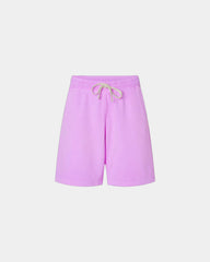 Custom cotton garment-dyed lightweight sweat shorts - Neon Violet