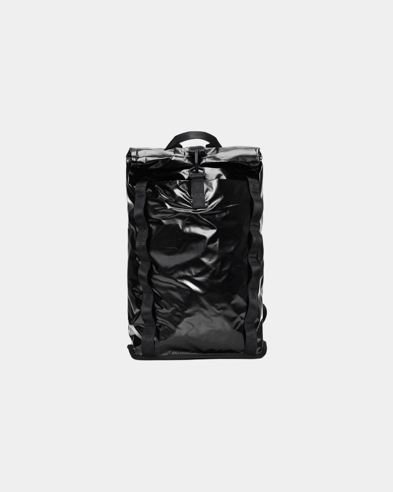 Custom waterproof Rains Sibu Rolltop 20.5L backpack - Black